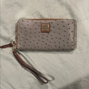 Dooney & Bourke Gray Wristlet Wallet
